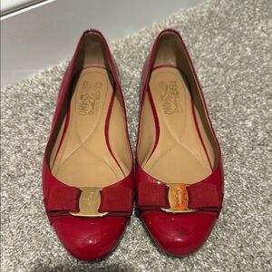 Salvatore Ferragamo Red Women's Flats